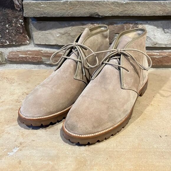 Tory Burch Westbury Tan Suede Chukka Boots